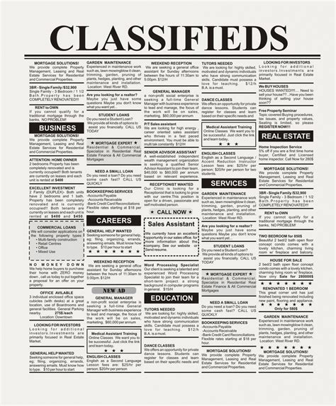 Classified ads - 